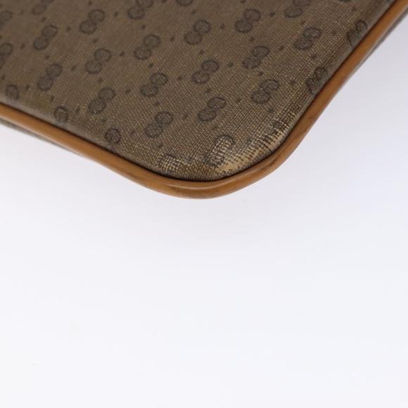 GUCCI Micro GG Supreme Clutch Bag PVC Beige 017 123 0025 Auth gh252